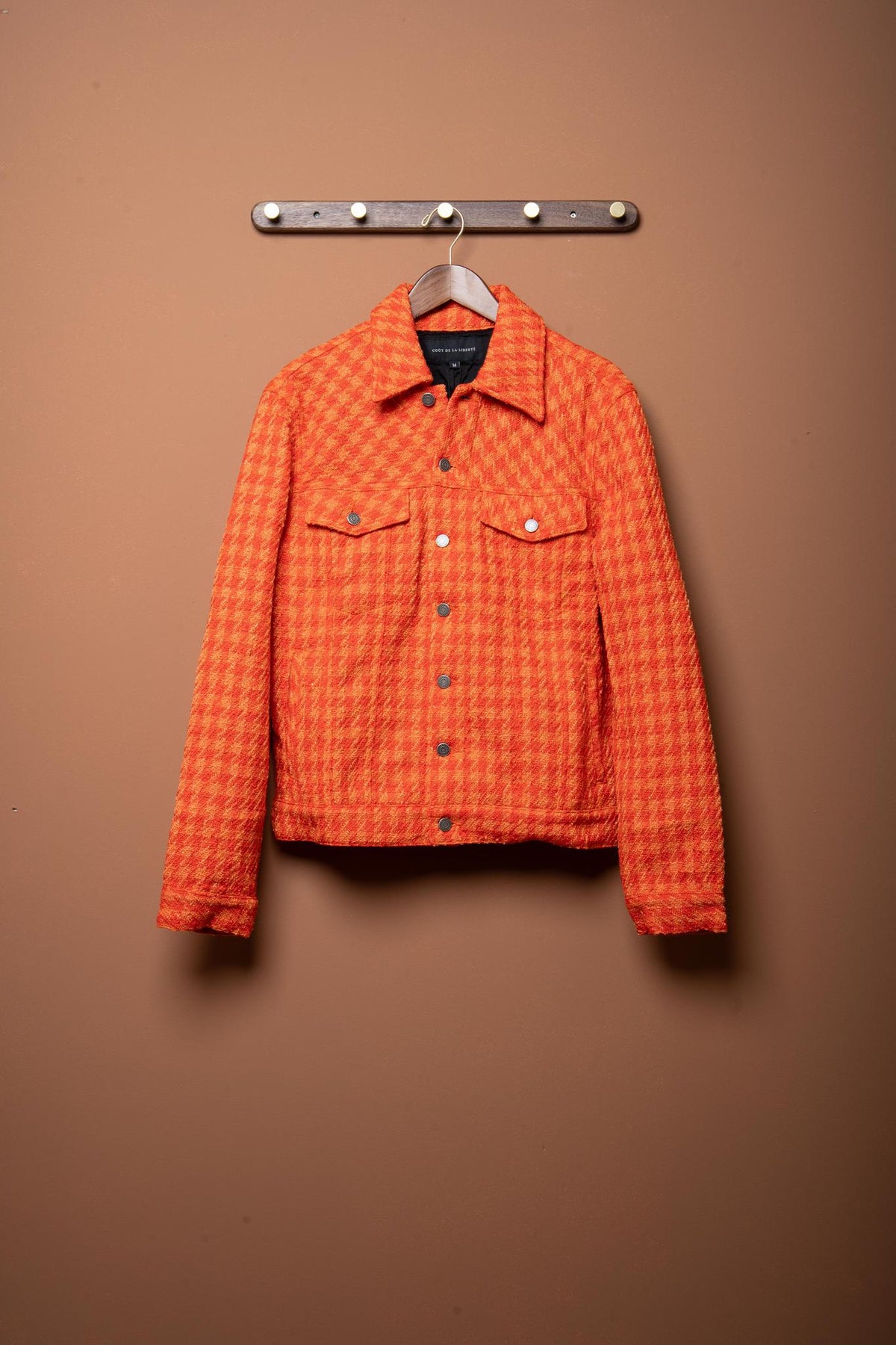 HOUNDSTOOTH TWEED JKT