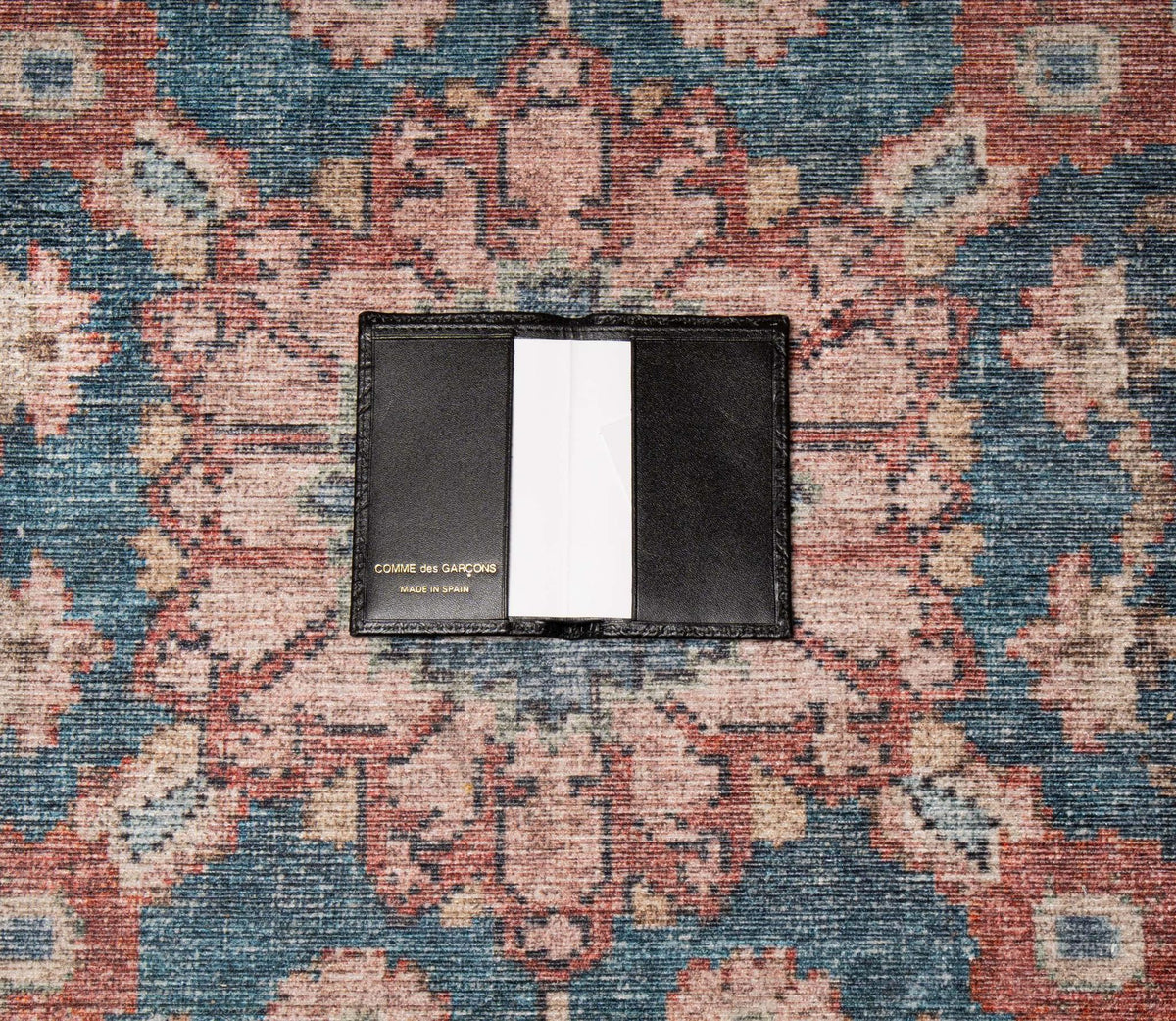 EMBOSSED FOLD WALLET- BLACK