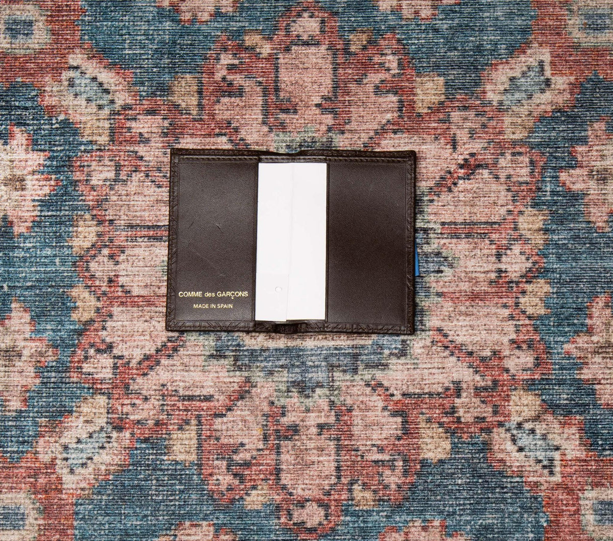 EMBOSSED  FOLD WALLET - BROWN