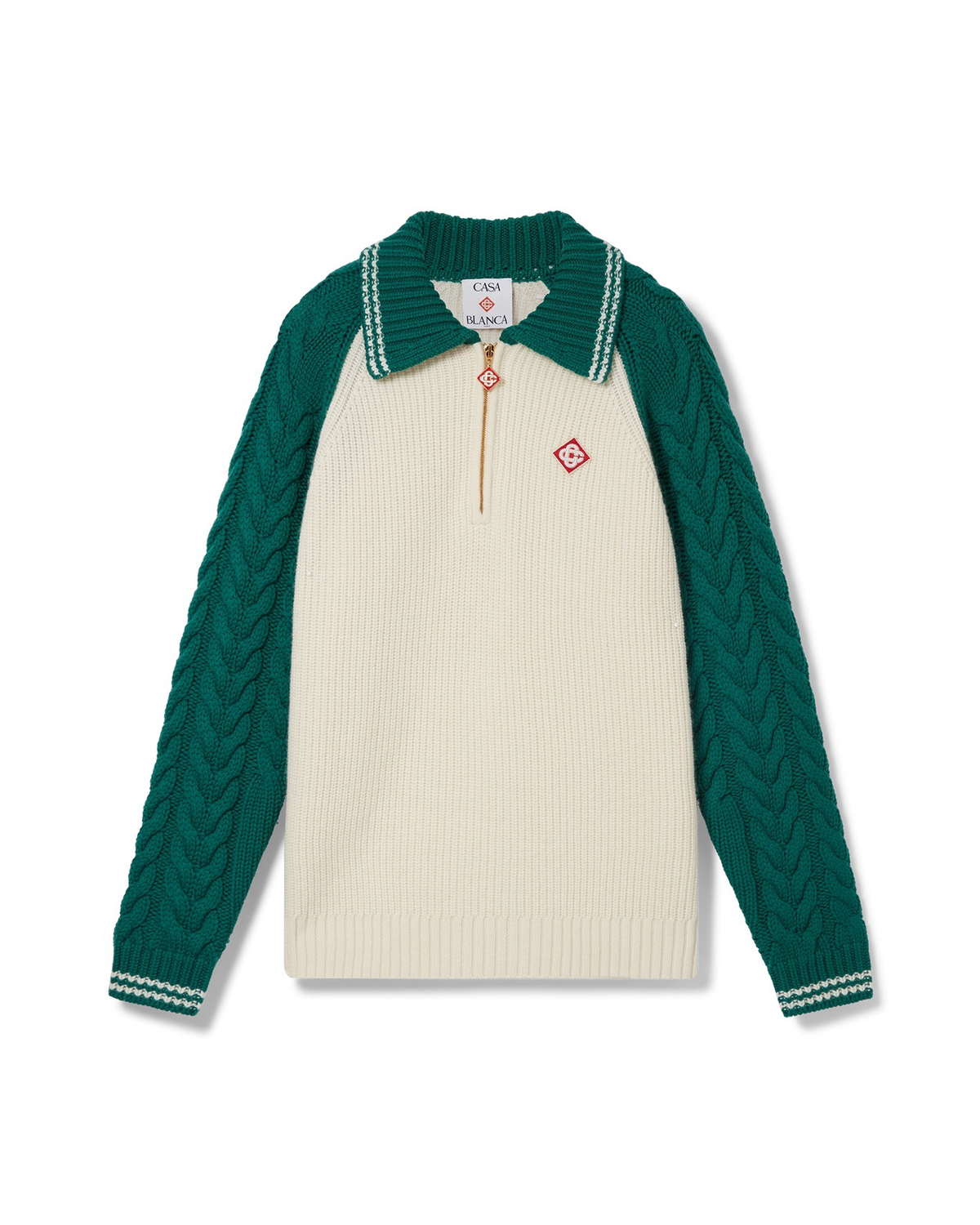 CABLE TEXTURE ZIP UP