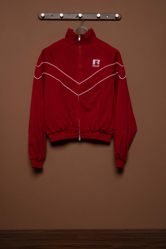 RHUDE MESH PIPING RAGLAN TRACK JACKET