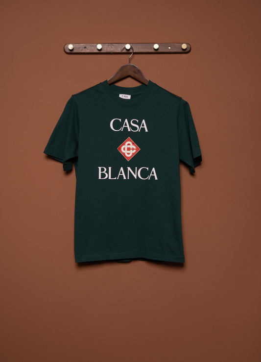 CLASSIC CASABLANCA T-SHIRT STACKED LOGO