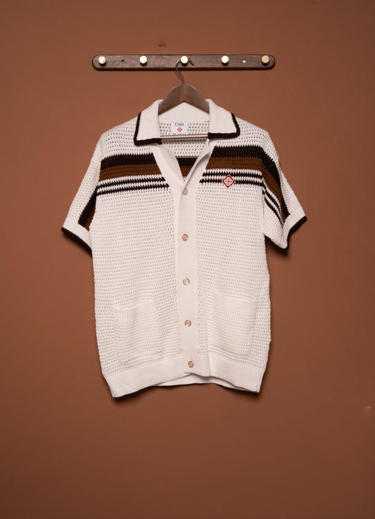 CROCHET SHORT SLEEVE SHIRT
