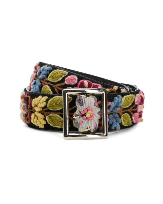 CROCHET FLORAL BELT