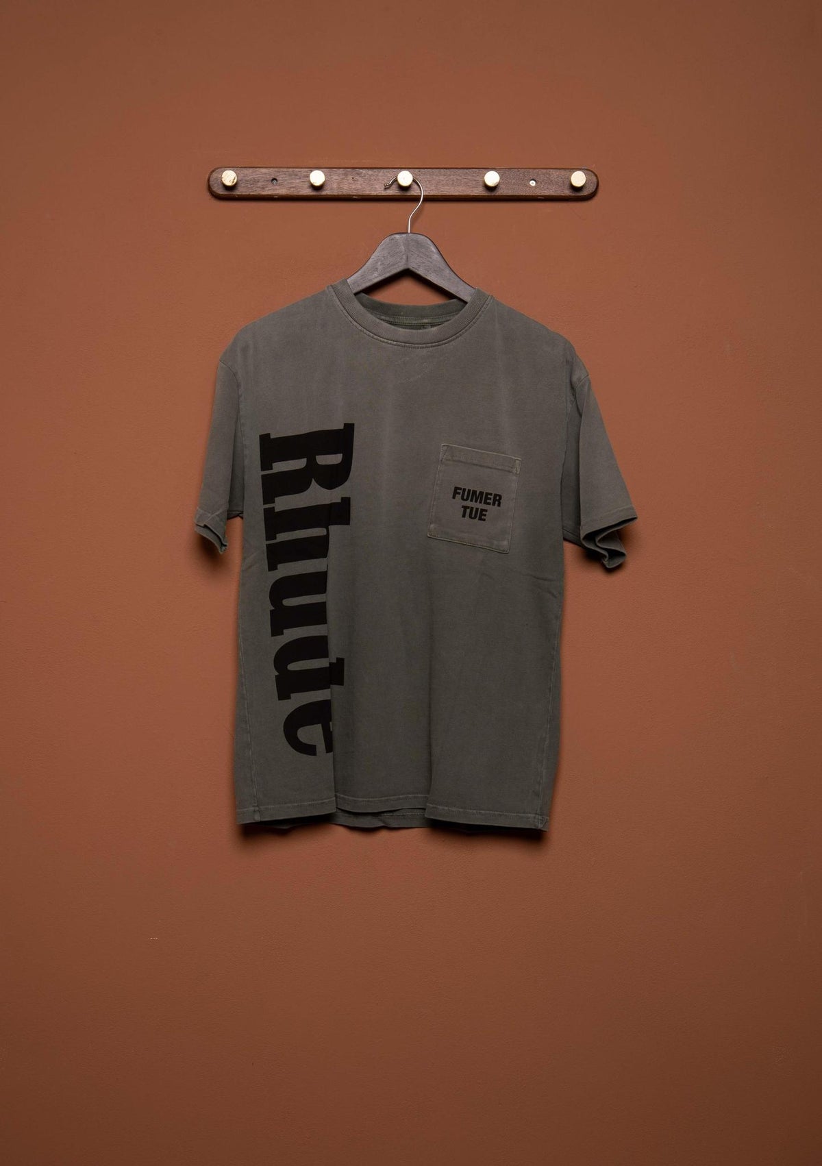 RHUDE LOGO POCKET TEE WASHED
